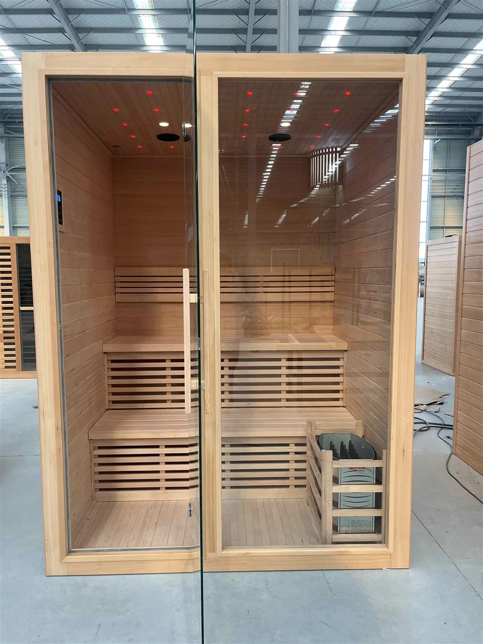 Modern Indoor Tempered Glass Wet Steam Steam Sauna For Home Use