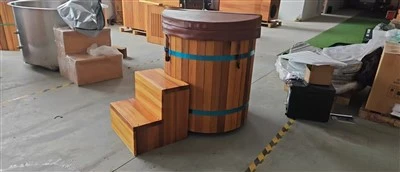 Handcrafted Cedar Ice Bath Tub Premium Wooden Cold Plunge Barrel