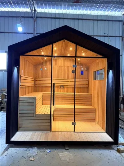 Outdoor Solid Wood Spire Sauna For Home